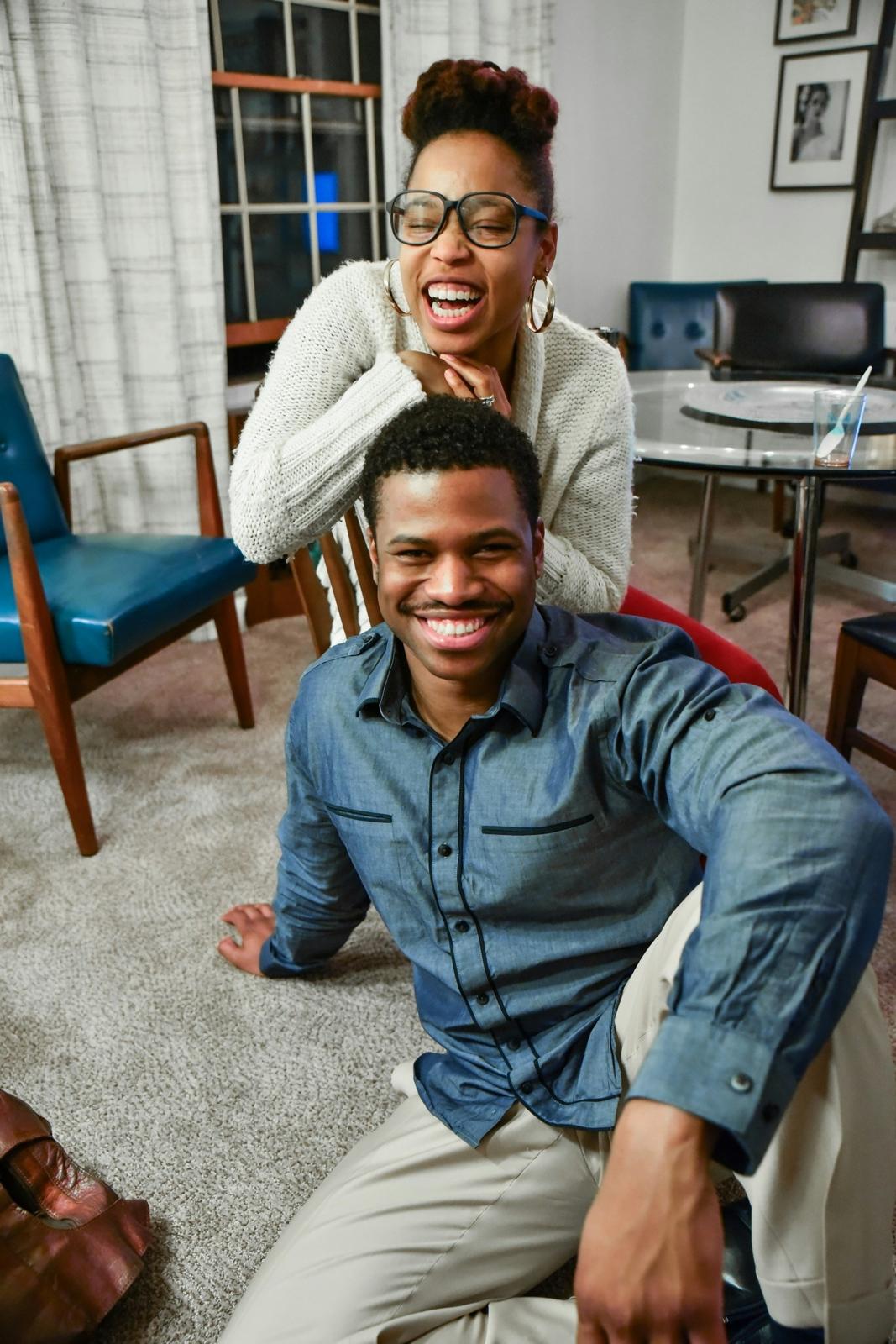 Couple growing together